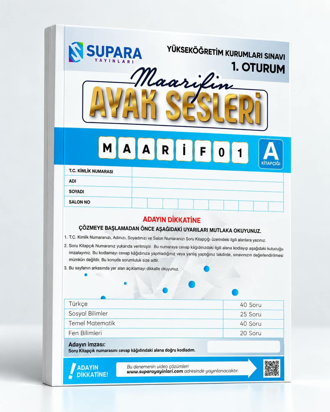 SUPARA MAARİF 1.  OTURUM DENEME 
